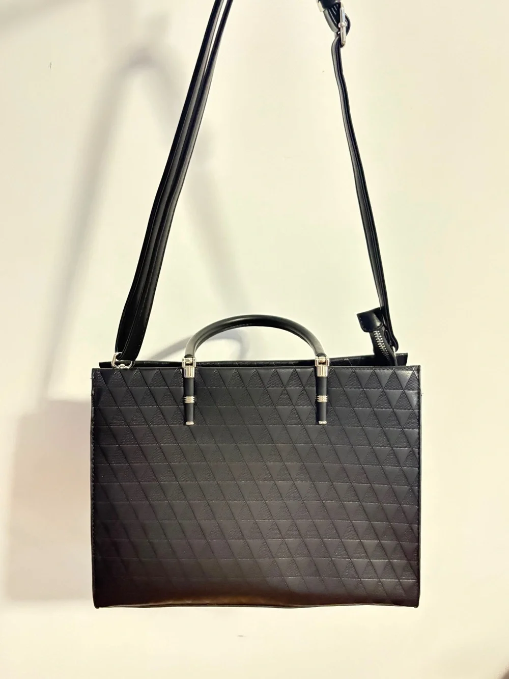 Black Quilted Leather Shoulder Bag